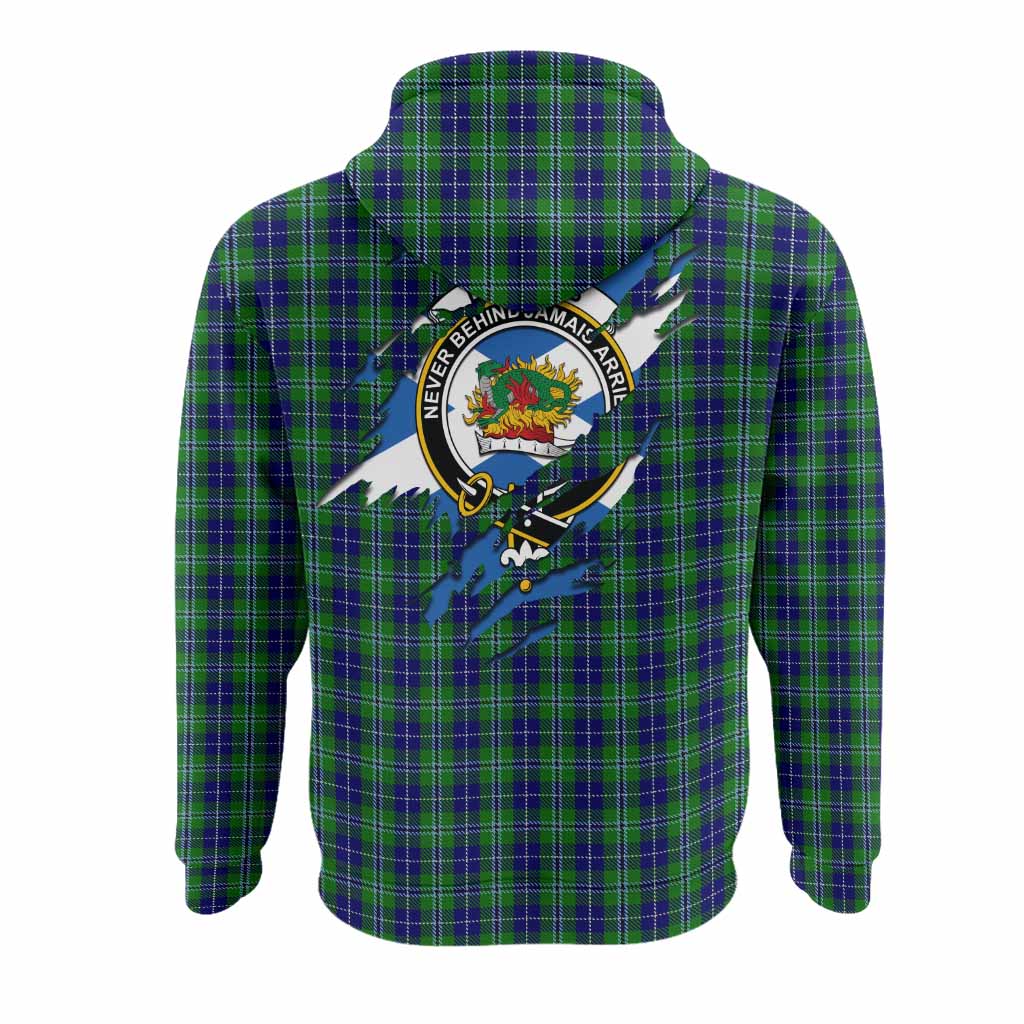 Douglas Clan Crest In Me Tartan Hoodie Scotland Flag Style