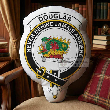 Douglas Clan Crest Shaped Throw Pillow, Scottish Clan Badge Decorative Pillow