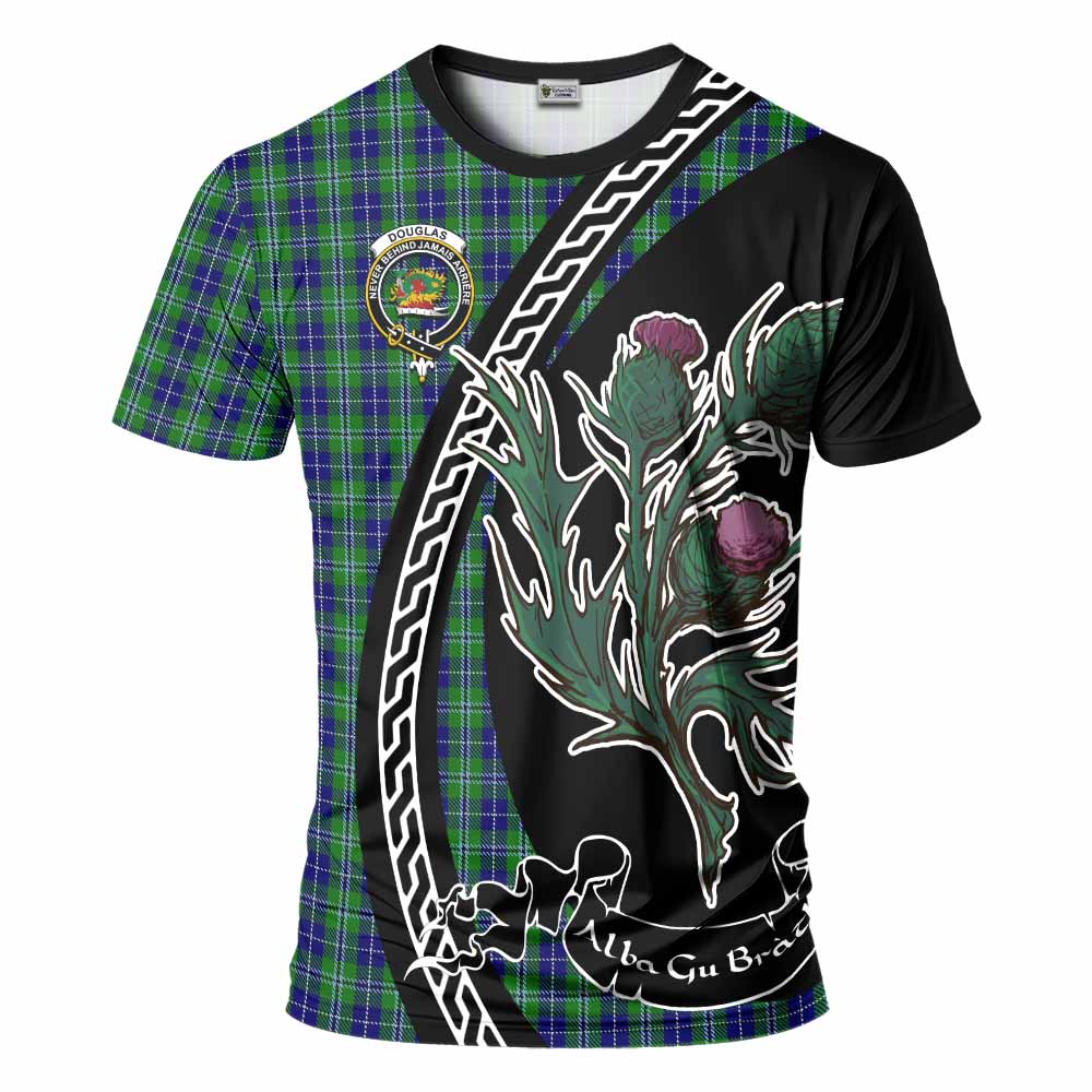 Douglas Family Crest Tartan T-Shirt Alba Thistle Inspired - Tartan Vibes Clothing