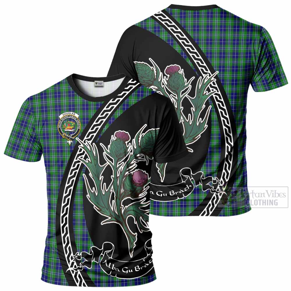 Douglas Family Crest Tartan T-Shirt Alba Thistle Inspired - Tartan Vibes Clothing