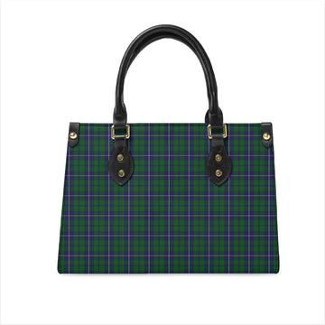 Douglas Green Tartan Leather Bag