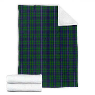 Douglas Green Tartan Blanket