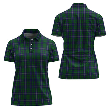 Douglas Green Tartan Polo Shirt For Women