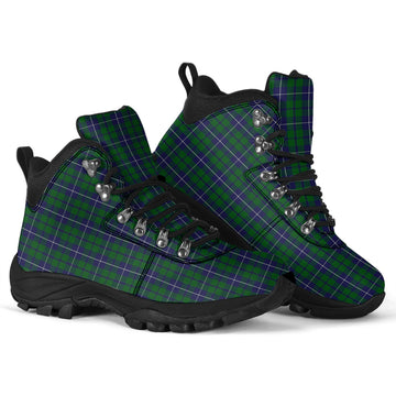 Douglas Green Tartan Alpine Boots