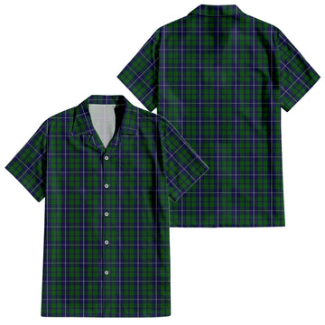Douglas Green Tartan Short Sleeve Button Down Shirt