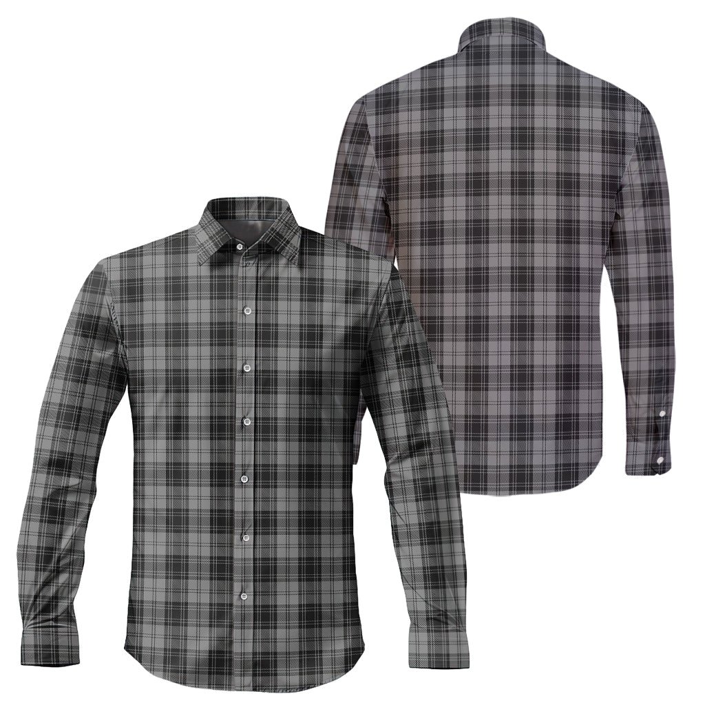 douglas-grey-tartan-long-sleeve-button-up-shirt