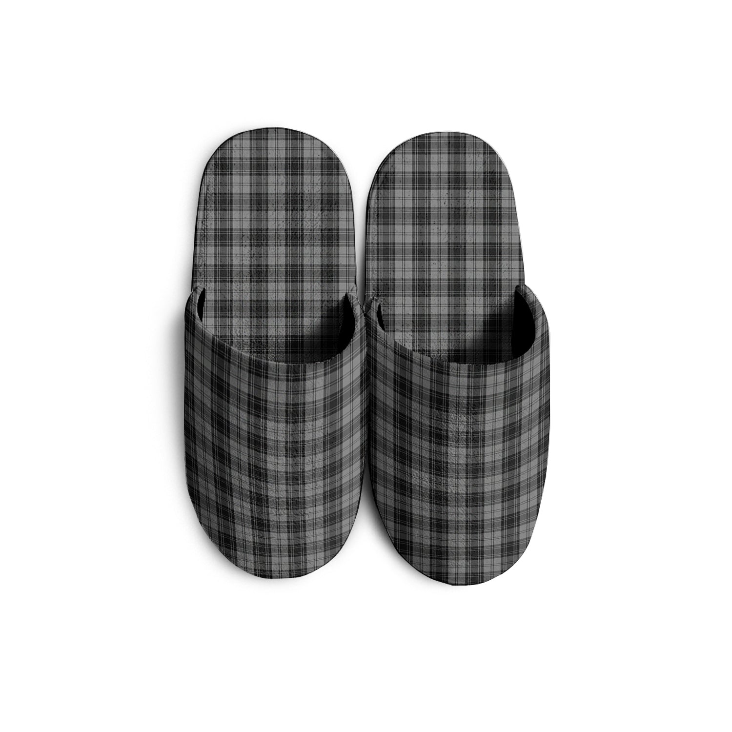Douglas Grey Tartan Home Slippers - Tartanvibesclothing