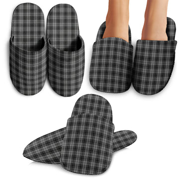 Douglas Grey Tartan Home Slippers