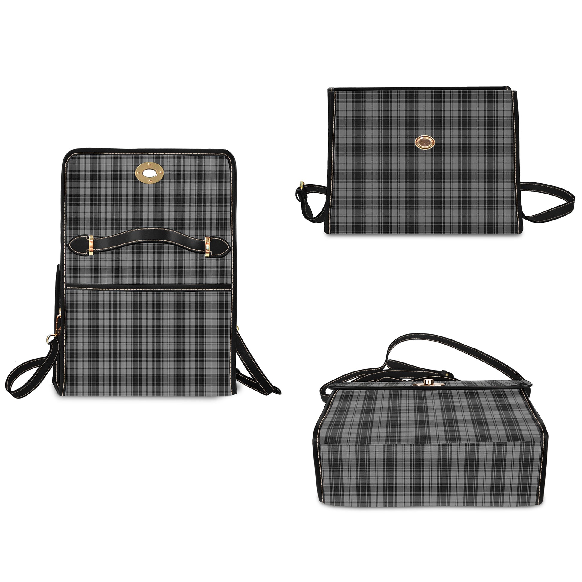 douglas-grey-tartan-leather-strap-waterproof-canvas-bag