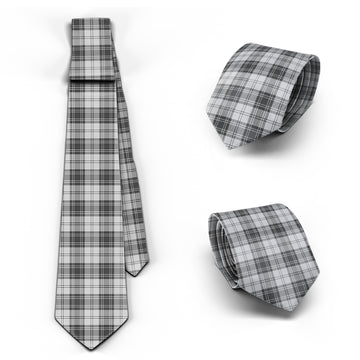 Douglas Grey Modern Tartan Classic Necktie