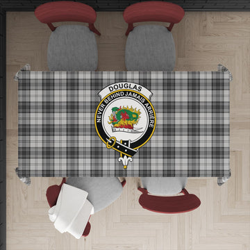 Douglas Grey Modern Tatan Tablecloth with Family Crest