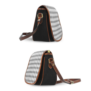 Douglas Grey Modern Tartan Saddle Bag