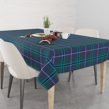 Douglas Modern Tatan Tablecloth with Family Crest