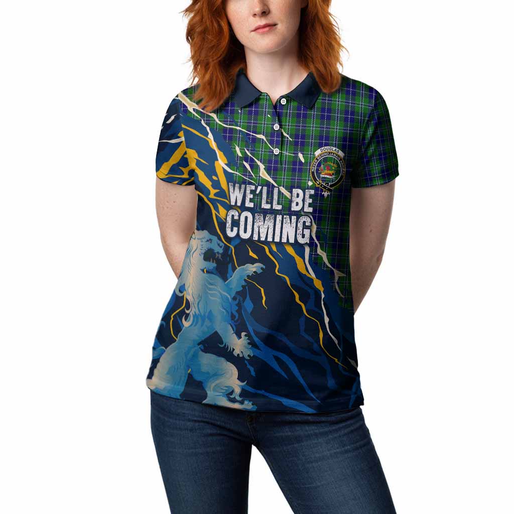Douglas Scotland Tartan Women Polo Shirt WC2026 Football - We'll Be Coming