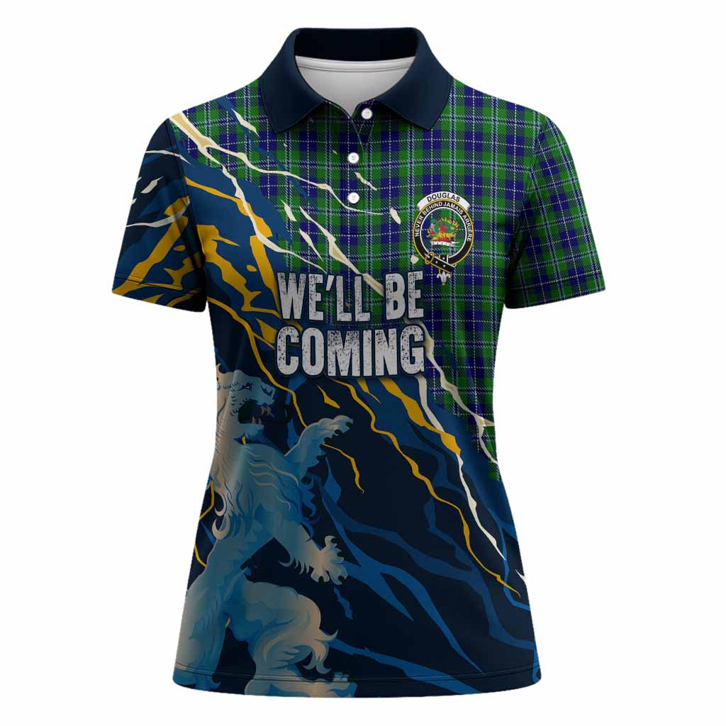 Douglas Scotland Tartan Women Polo Shirt WC2026 Football - We'll Be Coming