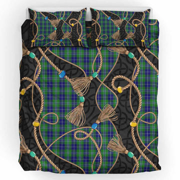 Douglas Scottish Tartan Twisted Ropes Stylized Bedding Set UK Bedding Set UK King 91*87 inch - Tartan Vibes Clothing