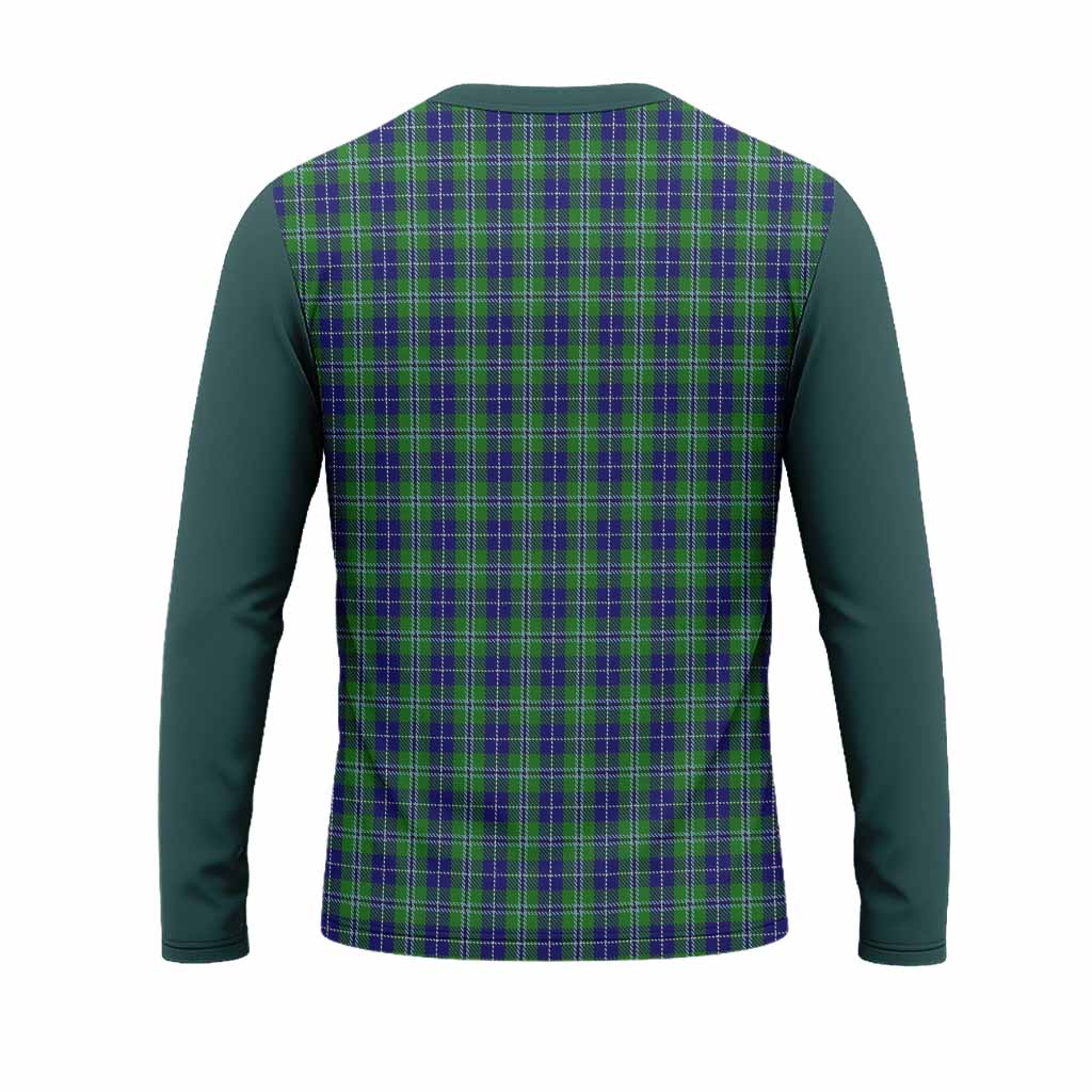 Douglas Tartan Accent Long Sleeve T-Shirt with Family Crest