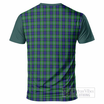 Douglas Tartan Accent T-Shirt with Family Crest