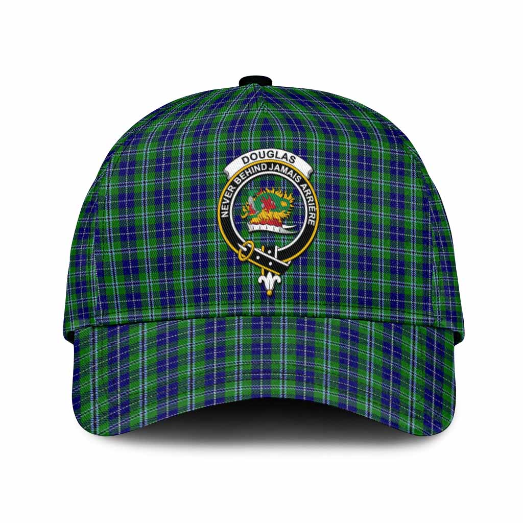Douglas Tartan Classic Cap with Family Crest