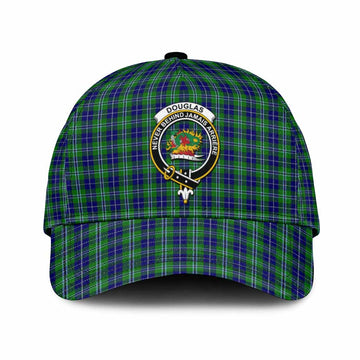 Douglas Tartan Classic Cap with Family Crest