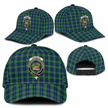 Douglas Tartan Classic Cap with Family Crest