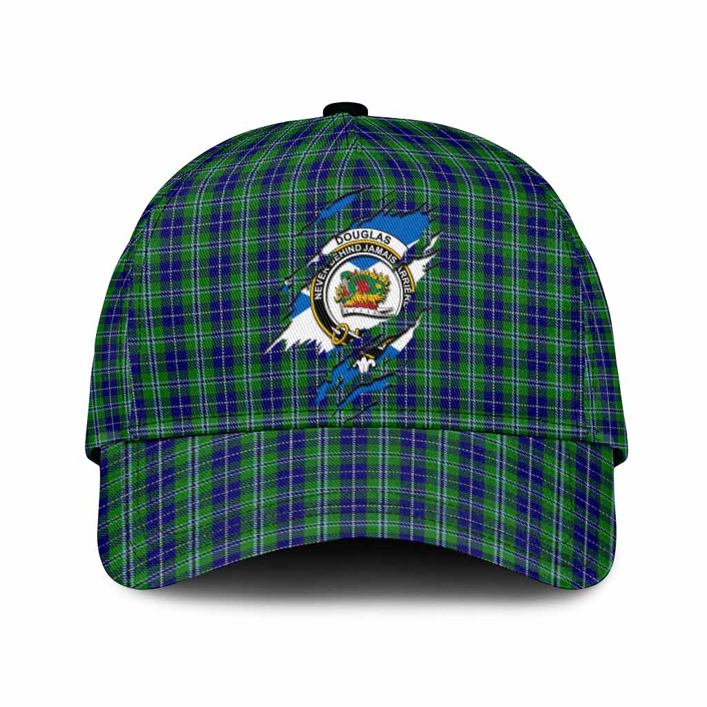 Douglas Tartan Classic Cap with Family Crest In Me Style