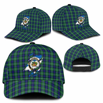 Douglas Tartan Classic Cap with Family Crest In Me Style