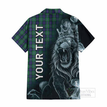 Douglas Tartan Cotton Hawaiian Shirt Roaring Lion Heritage