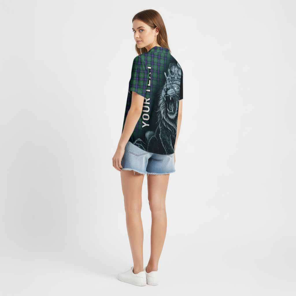 Douglas Tartan Cotton Hawaiian Shirt Roaring Lion Heritage