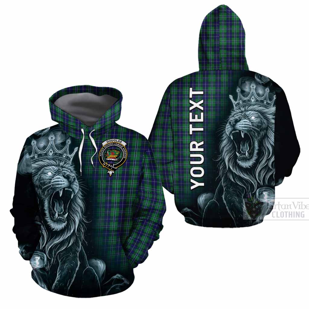 Douglas Tartan Cotton Hoodie Roaring Lion Heritage