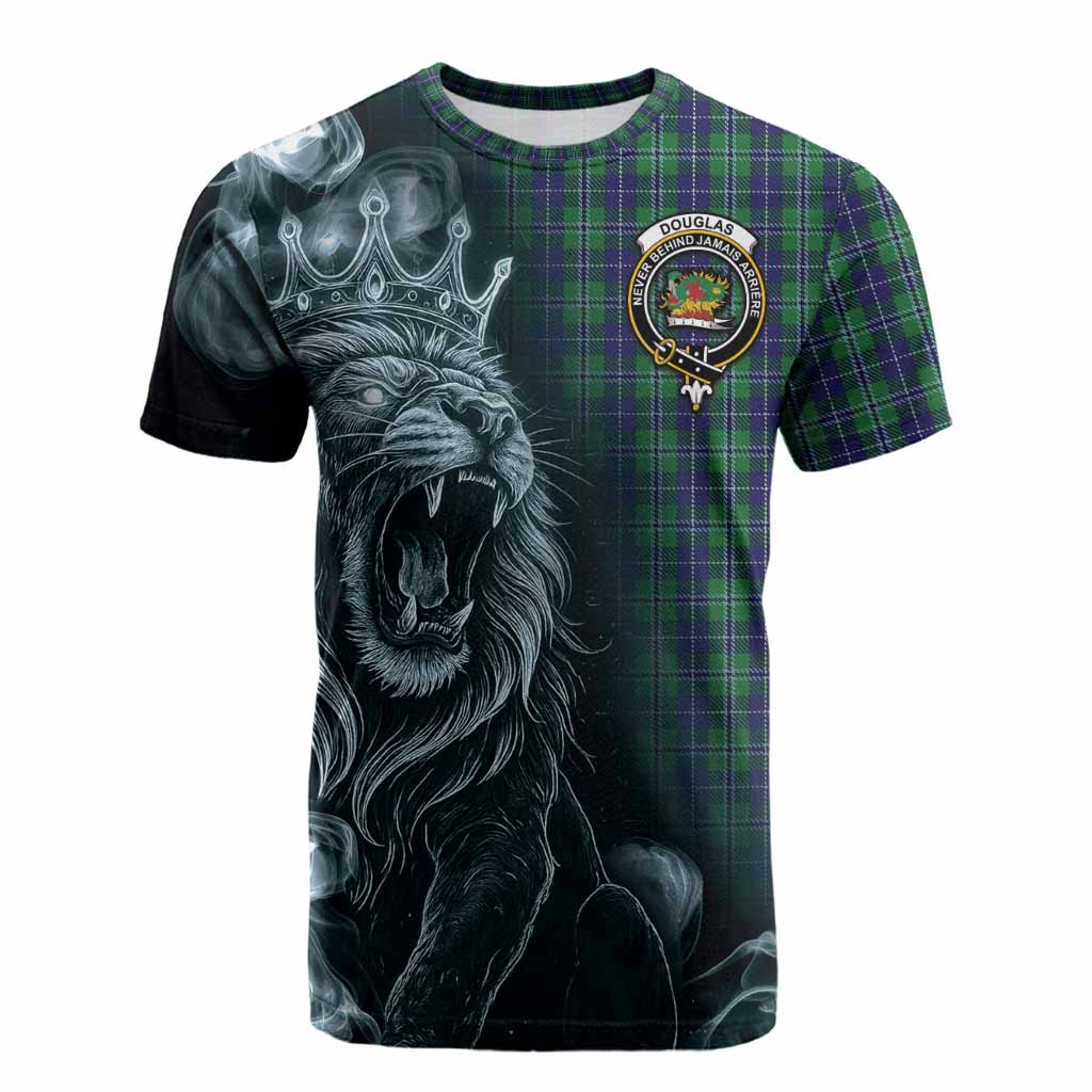 Douglas Tartan Cotton T-shirt Roaring Lion Heritage