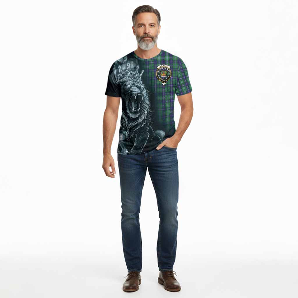 Douglas Tartan Cotton T-shirt Roaring Lion Heritage