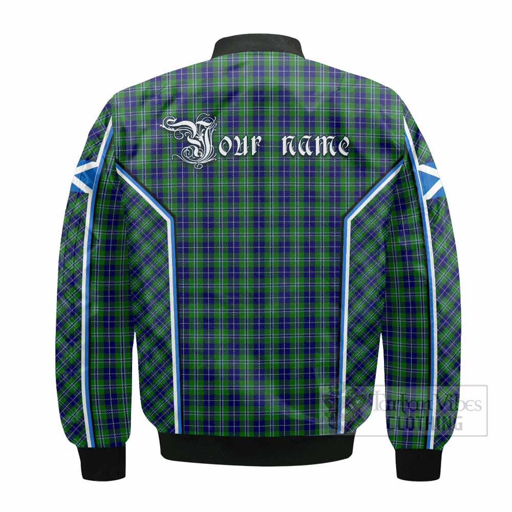 Douglas Tartan Crest Bomber Jacket Scotland Coat of Arm Flag Style - Tartan Vibes Clothing