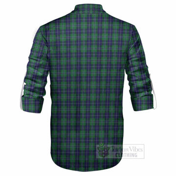 Douglas Tartan Crest Ghillie Shirt Ferocious Lion Style