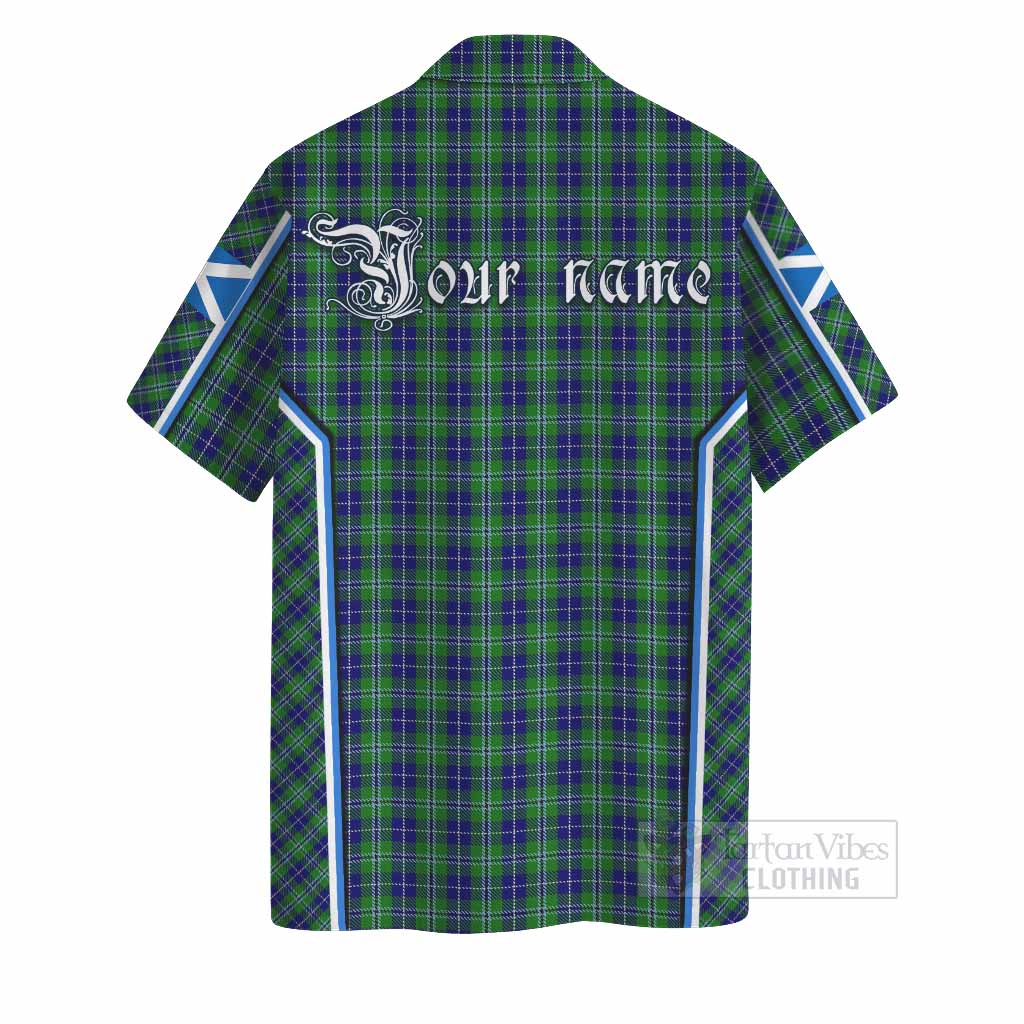 Douglas Tartan Crest Hawaiian Shirt Scotland Coat of Arm Flag Style - Tartan Vibes Clothing