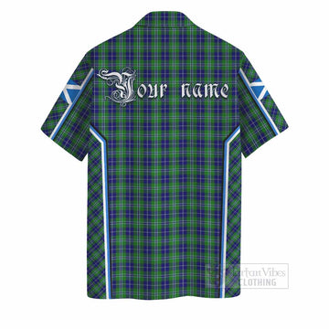 Douglas Tartan Crest Hawaiian Shirt Scotland Coat of Arm Flag Style - Tartan Vibes Clothing