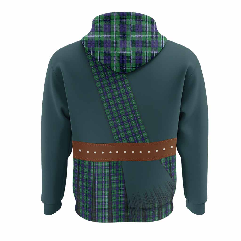 Douglas Tartan Crest Hoodie Kilt Costume Style