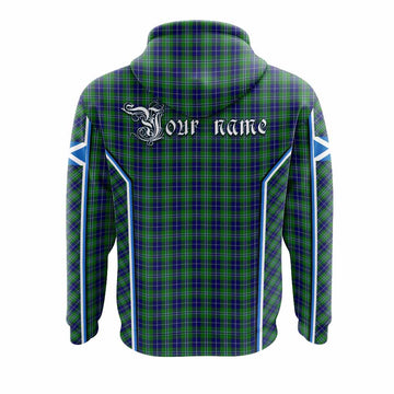 Douglas Tartan Crest Hoodie Scotland Coat of Arm Flag Style - Tartan Vibes Clothing