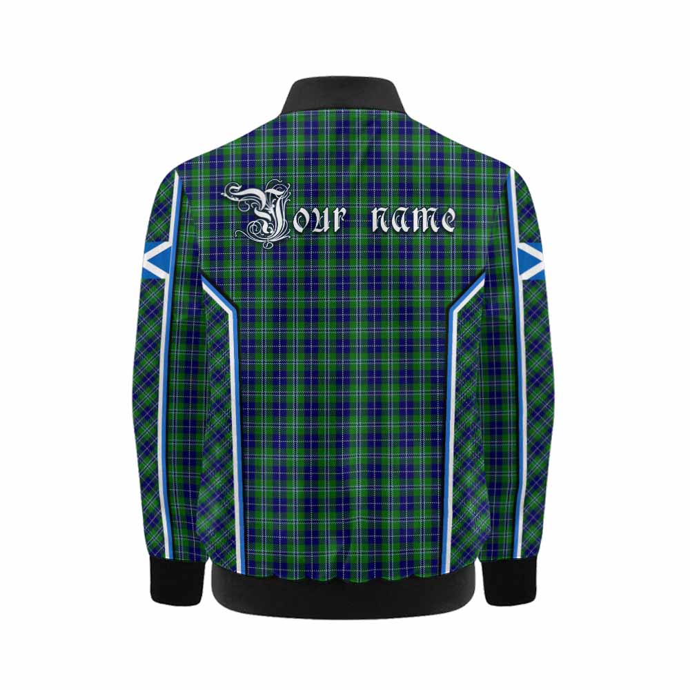 Douglas Tartan Crest Kid Bomber Jacket Scotland Coat of Arm Flag Style - Tartan Vibes Clothing