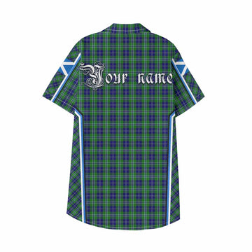 Douglas Tartan Crest Kid Hawaiian Shirt Scotland Coat of Arm Flag Style - Tartan Vibes Clothing
