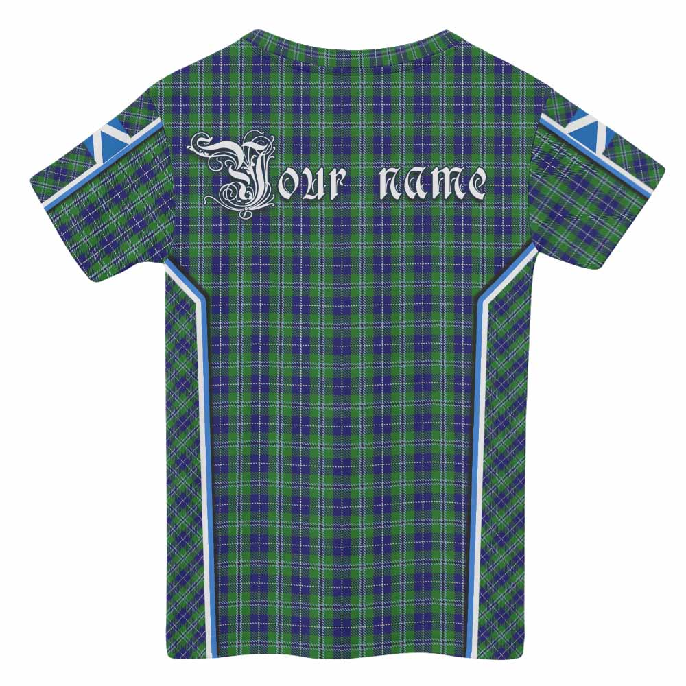 Douglas Tartan Crest Kid T-shirt Scotland Coat of Arm Flag Style - Tartan Vibes Clothing