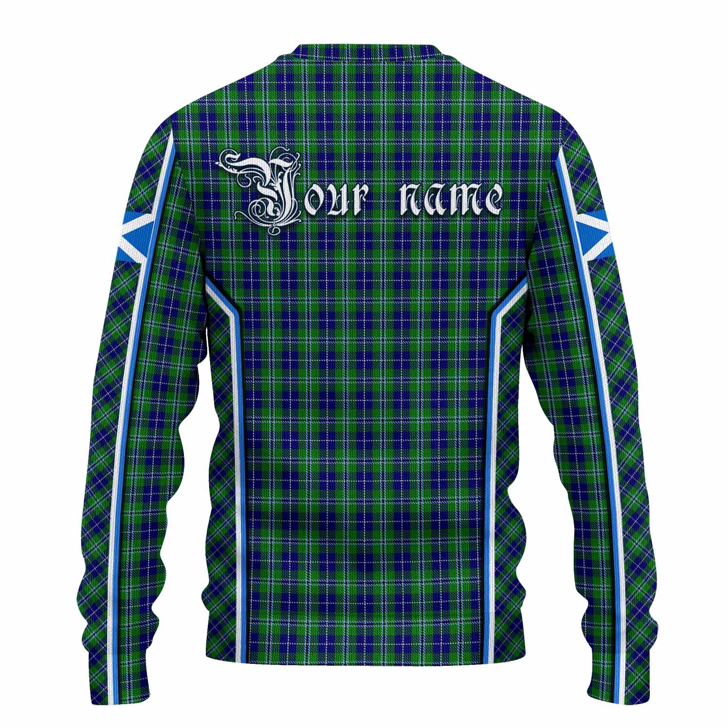 Douglas Tartan Crest Knitted Sweater Scotland Coat of Arm Flag Style - Tartan Vibes Clothing