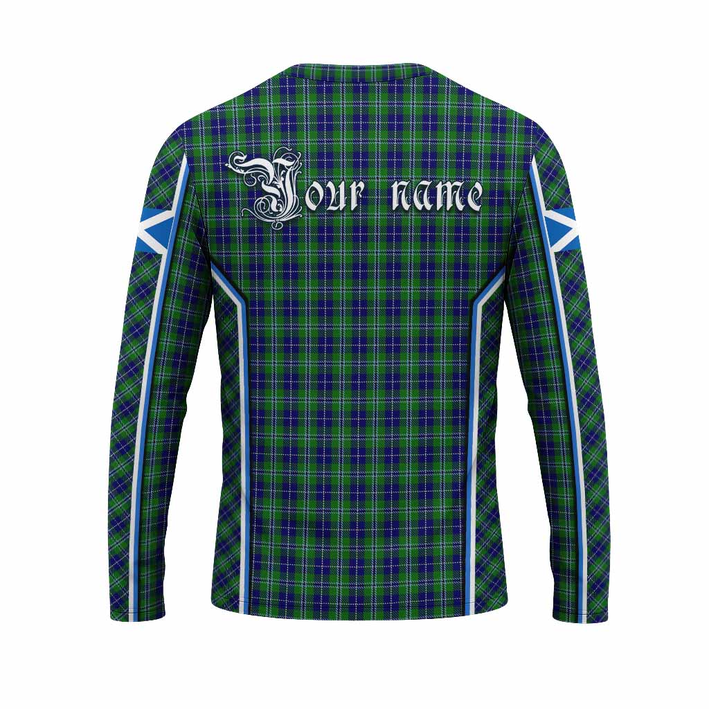 Douglas Tartan Crest Long Sleeve T-Shirt Scotland Coat of Arm Flag Style - Tartan Vibes Clothing