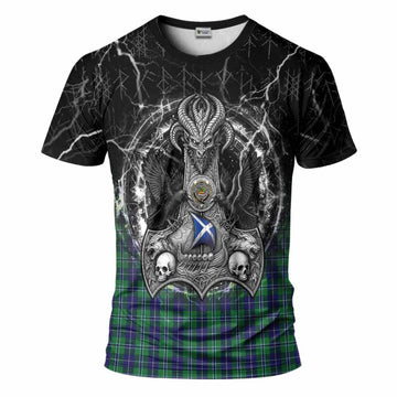 Douglas Tartan Crest T-Shirt Celtic Odin's Raven Legacy