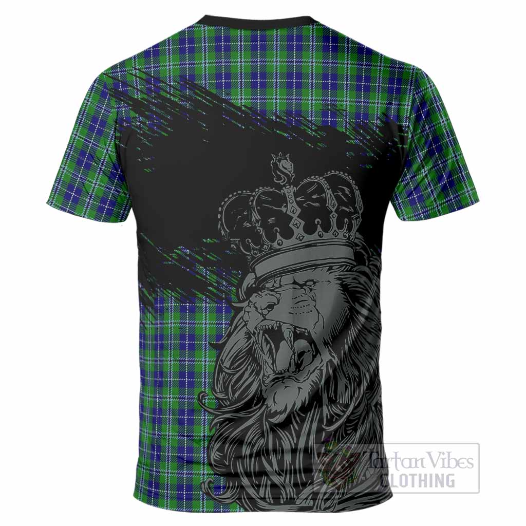 Douglas Tartan Crest T-Shirt Crowned Lion Heritage Style
