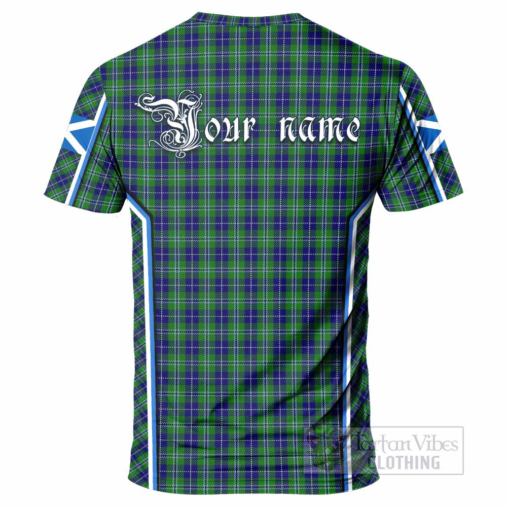 Douglas Tartan Crest T-shirt Scotland Coat of Arm Flag Style - Tartan Vibes Clothing