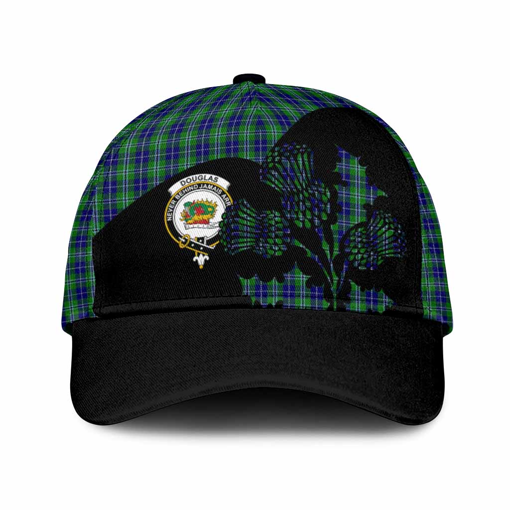 Douglas Tartan Family Crest Classic Cap Scotland Thistle Floral Flag Style