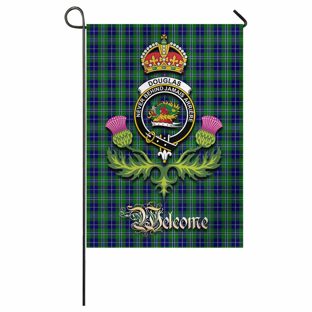 Douglas Tartan Family Crest Garden Flag Royal Thistle Welcome Style - Tartan Vibes Clothing