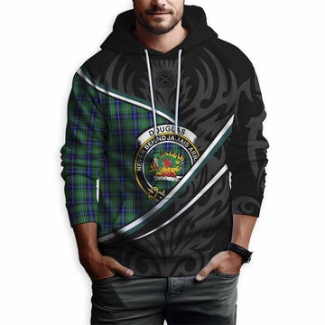 Douglas Tartan Family Crest Hoodie Celtic Scottish Thistle Floral - Tartan Vibes Clothing