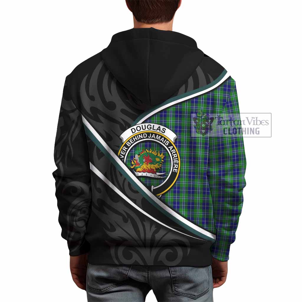Douglas Tartan Family Crest Hoodie Celtic Scottish Thistle Floral - Tartan Vibes Clothing